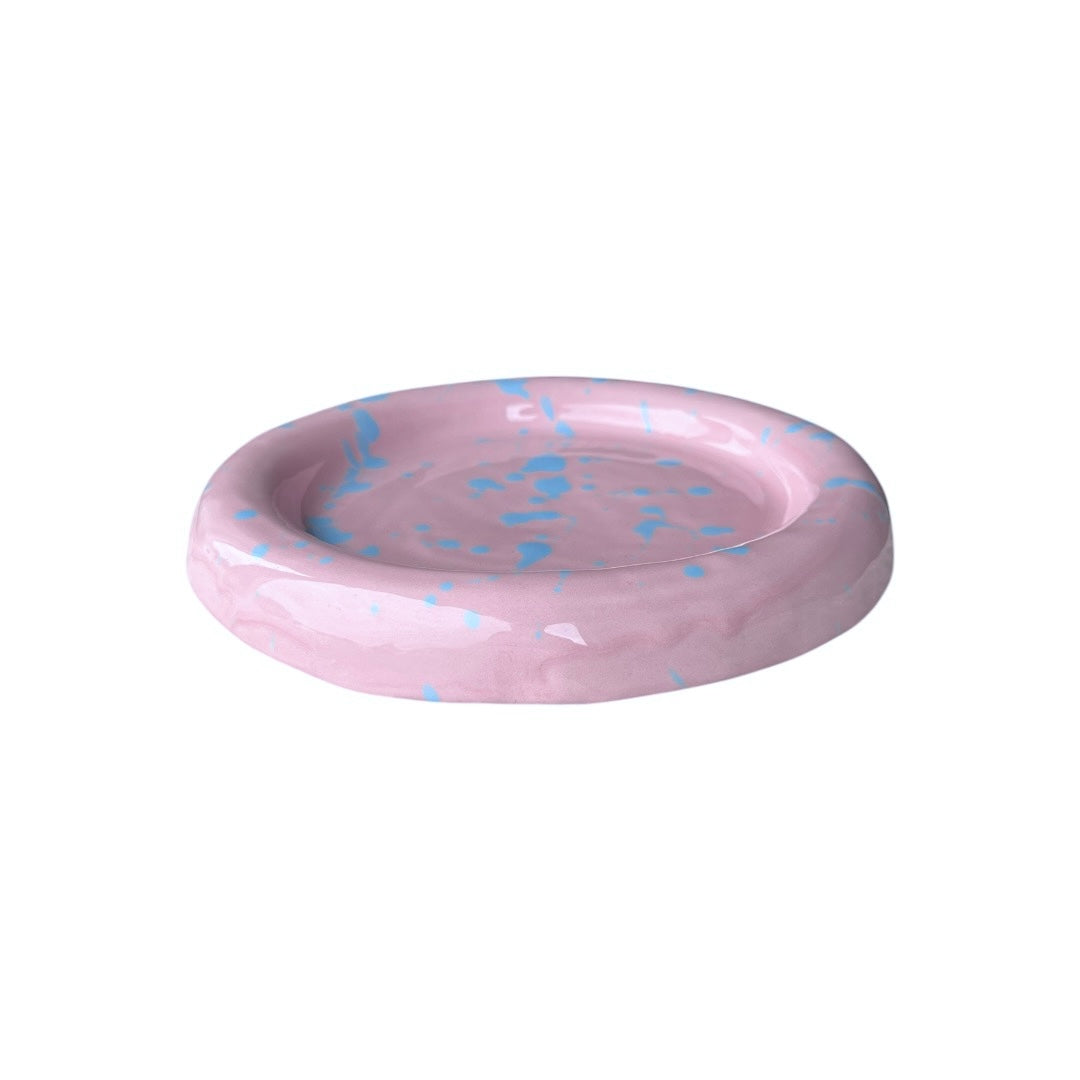 Uppläggningsfat - Runt - Rosa