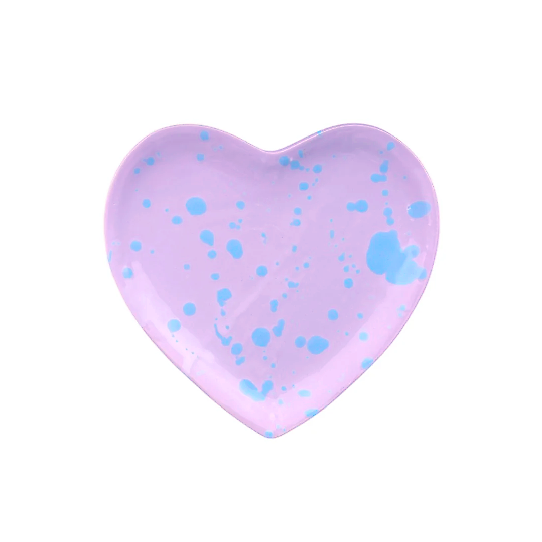 Serving Plate – Heart – Purple