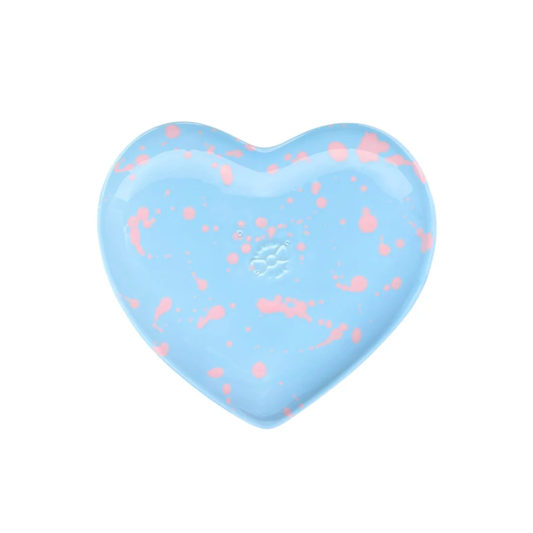 Serving Plate – Heart – Blue