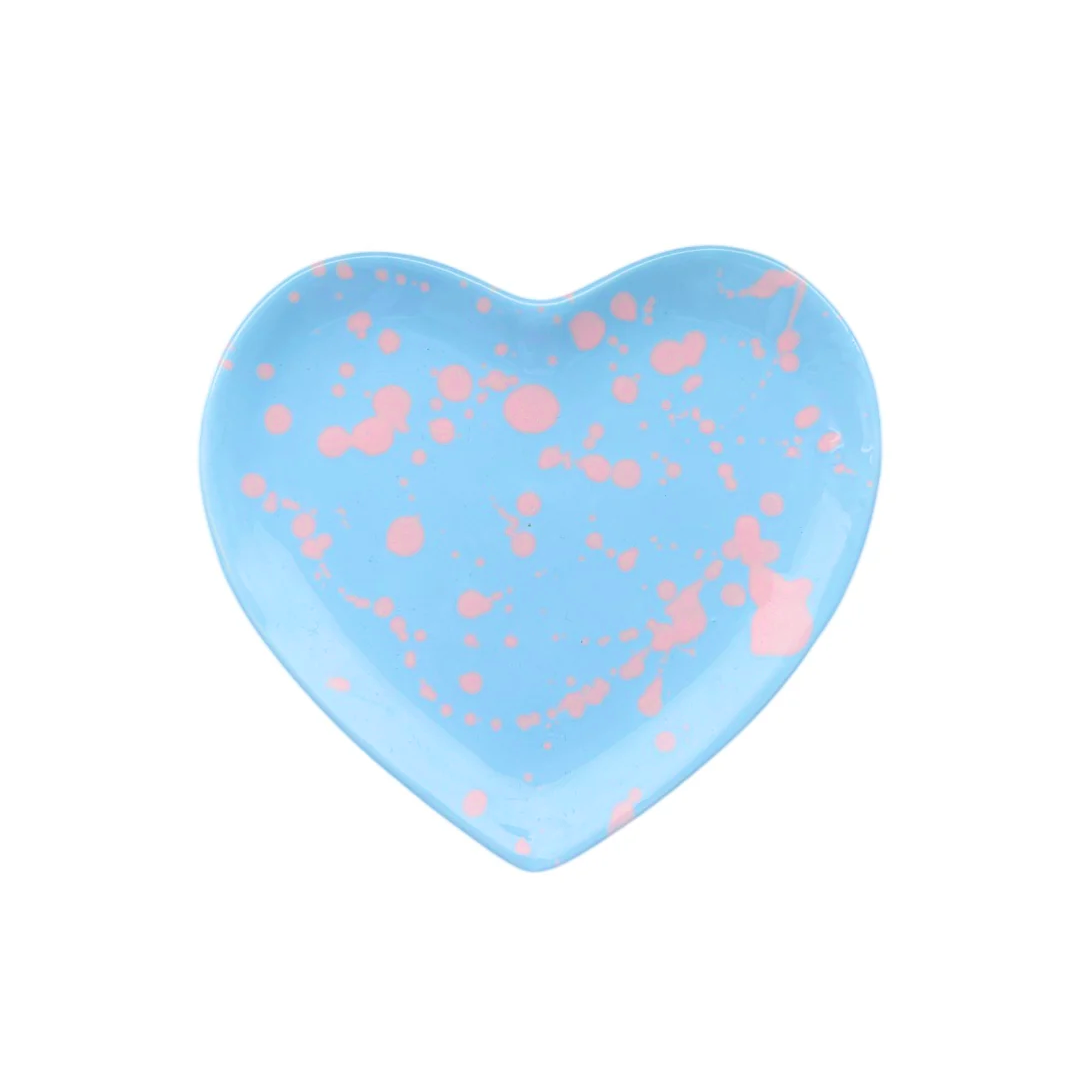 Serving Plate – Heart – Blue