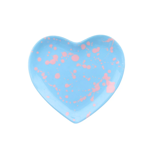Serving Plate – Heart – Blue